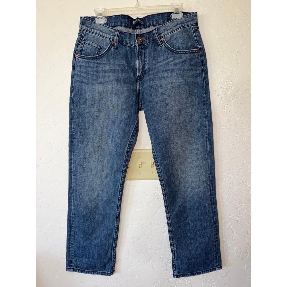 Bootheel Boyfriend Jeans Rock 'n Roll Chic Retro 90s Americana Blue Denim Size 6